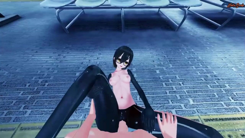 Hentai Smash: Vtuber Roboco comel dipenuhi dengan air mani dari pov awak -...
