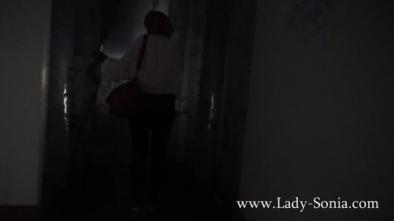 Lady Sonia: Lady Sonia - Leather heels and big tits