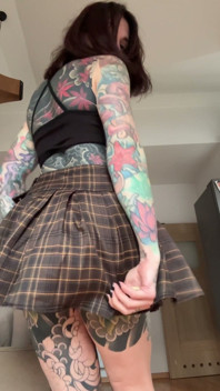 Lifted My Skirt to Show off This Wet Pussy