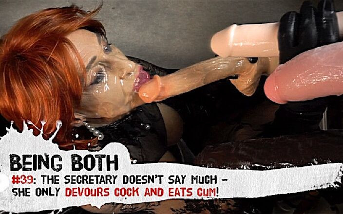 Being Both: #39-秘書は多くを語らず、チンポをむさぼり食ってザーメンだけを食べる!- 両方であること