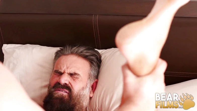 Bear Films: BEARFILMS - Young Adam Jones fucks Stepdaddy bear Alfer Cuero
