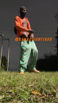 Kenactionfigur Busting a Big Ass Nut Outside the Trap House