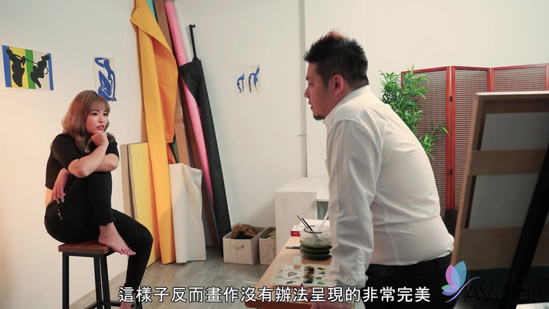 AV Jiali: Špatné špatné modelky pro malíře a pak ho dostane tvrdý, tak...