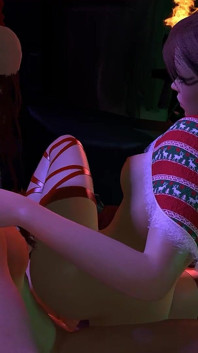 Sexy Elf Girl Tells Santa What She Wants for Christmas