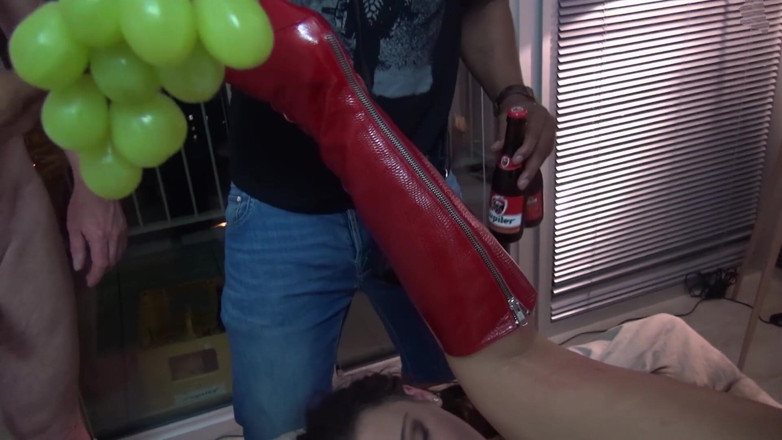 Cumbizz: Creampie gangbang high heels teen cumslut Julie Skyhigh