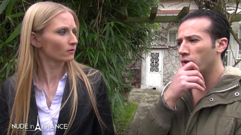 Nude in France: Gorgeous blonde with beautiful long hair gets banged by her...