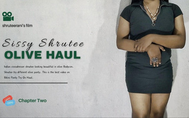 Shruteerani: Sissy Shrutee Rozdział 3 - Solo Indian Trans w bieliźnie