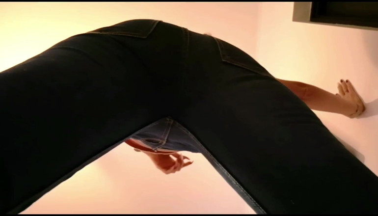 Erotic Tanya: POV face sitting in jeans