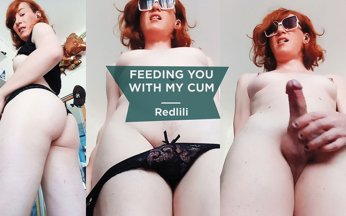 RedLili: Het trans flicka femboy sperma i munnen