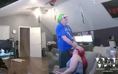 Big Tits Asian American Sissy Tranny Trap Used for a Quickie Cumdump