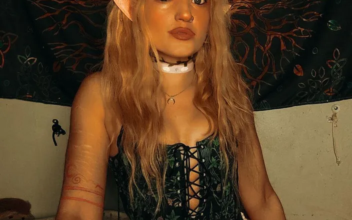 Moondrugz: Petite Elf Fucks Herself with Her Dildo Toy, Making Her...