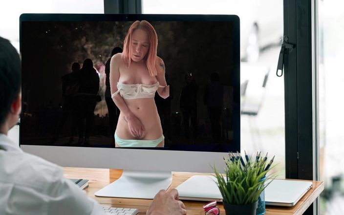 Shiny cock films: Masturbuje na monitoru Xoxo
