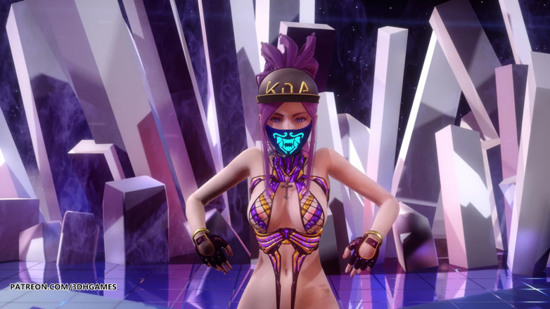 3D-Hentai Games: [MMD] (G) I-DLE - tomboy hete striptease dans Ahri Akali Evelynn Kaisa...