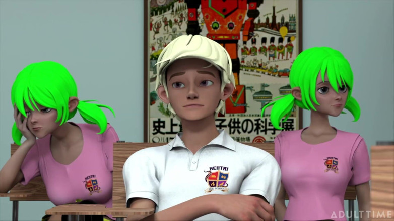 Hentai Sex School: Hentai Sex College Episode 5 - Big Dick Student Impresses MILF Principal...