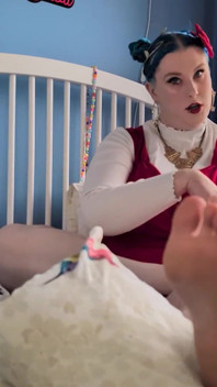 Foot Worship in a Red Dress - Solo Girl