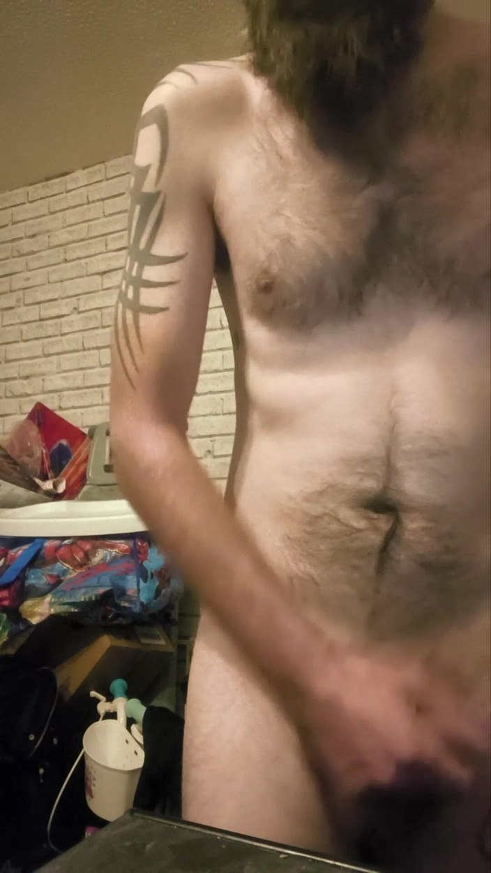 Smoking stoker: Big Dick Wanking and Smoking Topless
