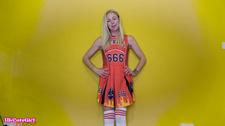 UKCuteGirl Lucy Lauren: Cheerleader's Deal Back Fires - I'll Show You Mine if You...
