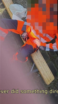 Str8 Apprentice Construction Worker Convinced to Get a Blowjob