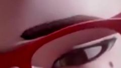 Tight Petite Nerd Teen Sucks Cock with Footjob