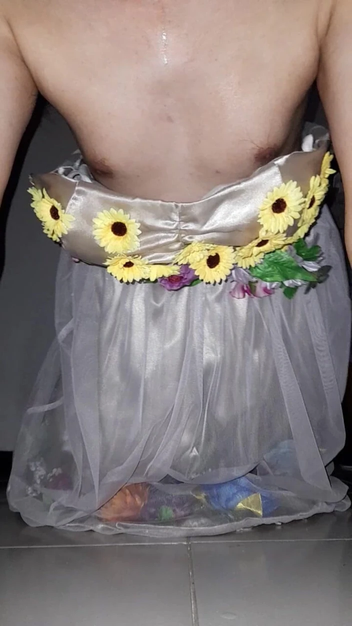 Naomisinka: Masturbating Wearing Cute Bridesmaid Dress