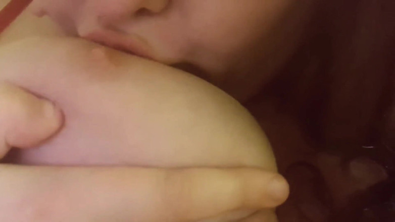 Real homemade BBW BBC porn: Young english BBW squeezing sucking my boobs rubbing fat pussy