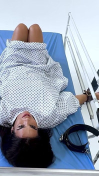 Latex Medical Play: Latina in Restraints, Gagged and Made to Orgasm (hd + Bts)