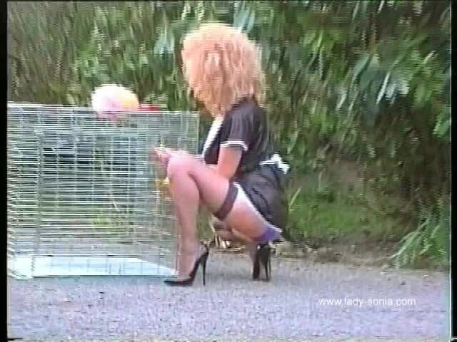 Lady Sonia: Young French Maid Outdoors