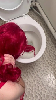 Başını tuvalete sokup Pegging