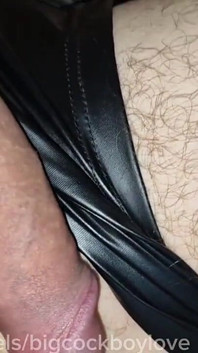 For the First Time, a Big Cock Came Out of My Leather Pants, and My Cum Poured Out. Hot Exclusive