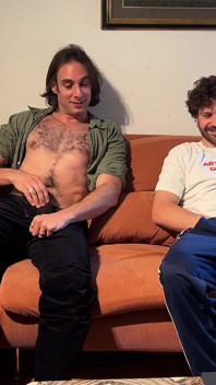 Colleague Showers with Straight Friend