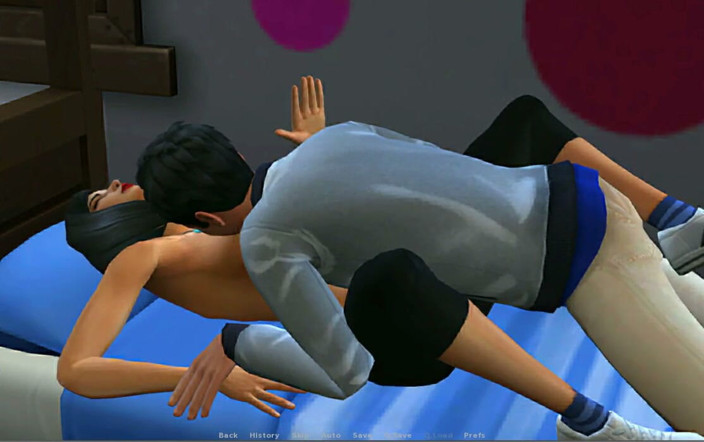 XXX Games Bunk: Insimology - Gameplay -roleplay - Desi Cosplay Teen Gives Blowjob to Her Stepbrother