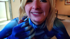 Candy Camille: サムスが本物のフェラチオをする