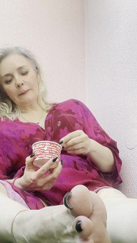 Tapak kaki matang Empressbellasadic membuatkan awak lemah