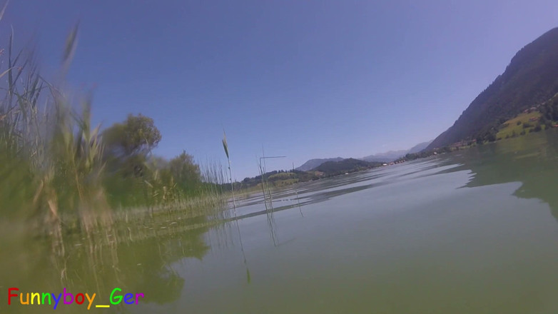 Funnyboy-Ger: Nude Area Bathing in a Mountain Lake and Jerking off...