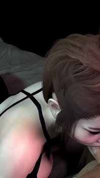 Hete Aziatische cougar zuigt pik | 3D-porno