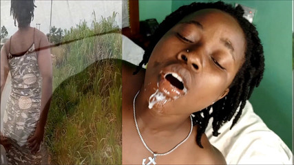 African Beauties: Siyah iri güzeller birbirlerini emiyor ve genç kız hepsini emiyor