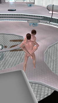 Musculoso garanhão fode amigo dotado em pé e depois cavalga pau 3D gay hentai