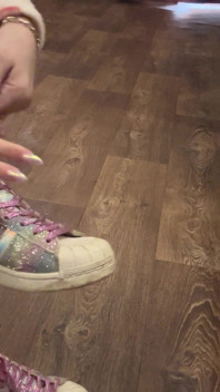 My Sneakers and I'm Wet and Im so Horny!