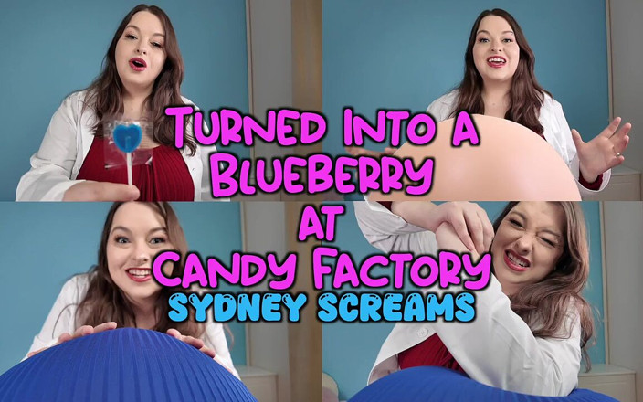 Sydney screams fetish: Si trasforma in un mirtillo alla candy factory