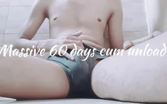 60 Days Massive Cum Overload at Friends House 2 Shorts Back to Back