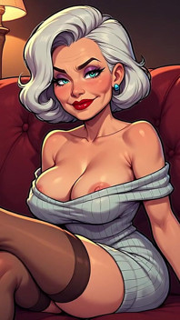 ออกหัวนมผู้ใหญ่การ์ตูนที่มีระดับ