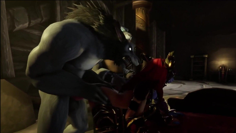 Wraith ward: İki elf ve iki kurt adam grup seks
