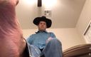 Adam Castle Solo: Cowboy pov voetaanbidding &amp;amp; vernedering