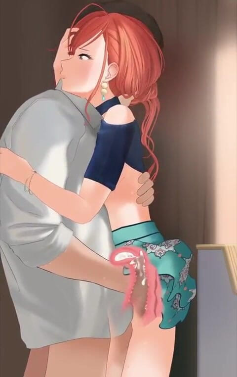 Velvixian_2D: Arisugawa Natsuha de pie sex xray