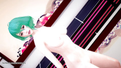 3D-Hentai Games: Maskovaná děvka sexy nahý tanec Honoka, Katsumi, Tamaki. DOA sexy...