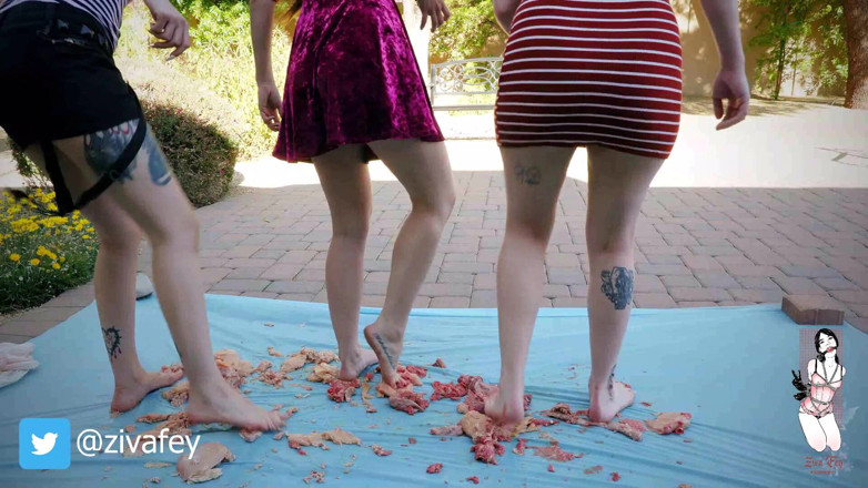 Ziva Fey: Ziva Fey - WAM raw meat feet revenge with Larzstord and...