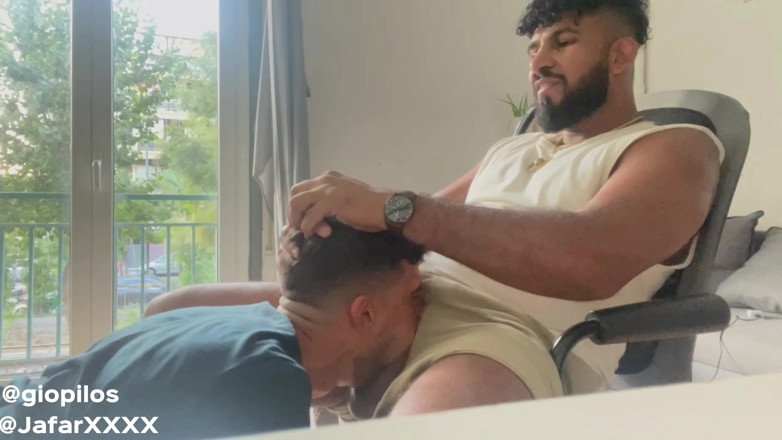 Jafar: Greek Sub Being Owned by Hairy Dom