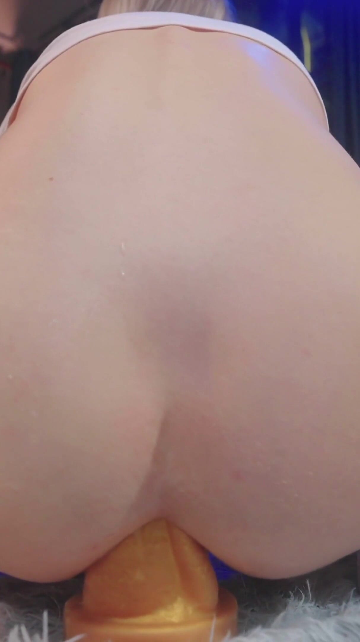 Anal Fisting and Stretching Ass with Two Dildos