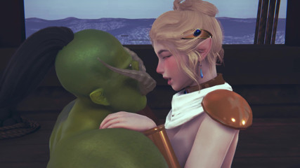 Waifu club 3D: Cute elf rides a big dick