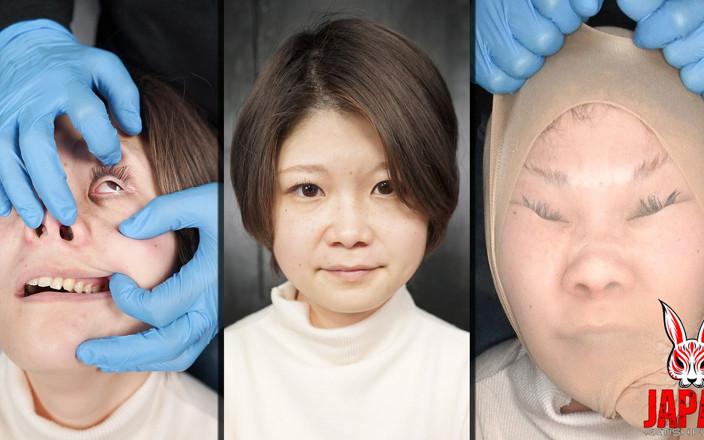 Japan Fetish Fusion: 神尾茜は、自分の顔をモデル用の粘土のように操作させている